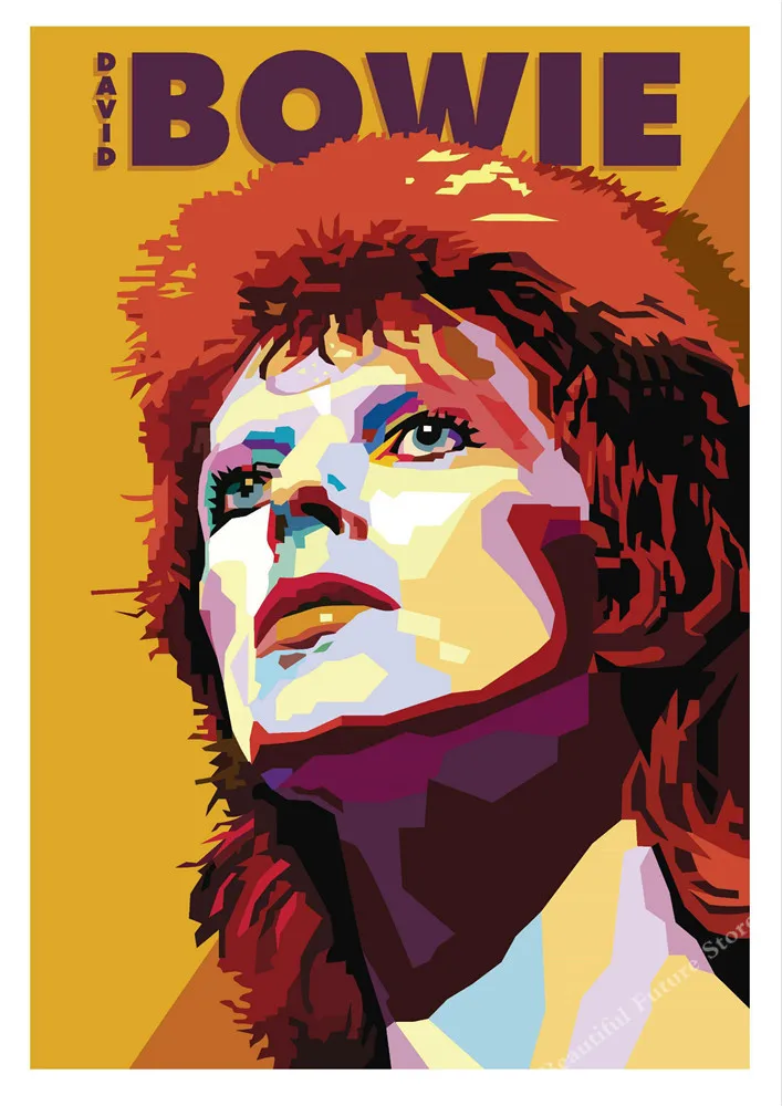 Hot Rip David Bowie English Canvas Poster Wall Art Print Painting Papel Pintado Decorativo Imagen de la Pared para la Sala de Estar Decoraci/ón para el hogar 60X90cm Sin Marco